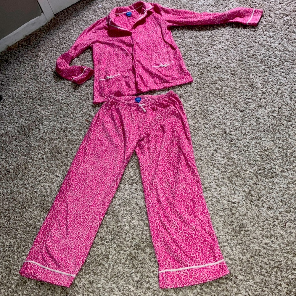 Pink Cheetah Print Pajamas